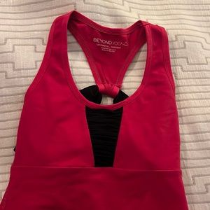 Beyond yoga pink purple Racerback tank top medium
